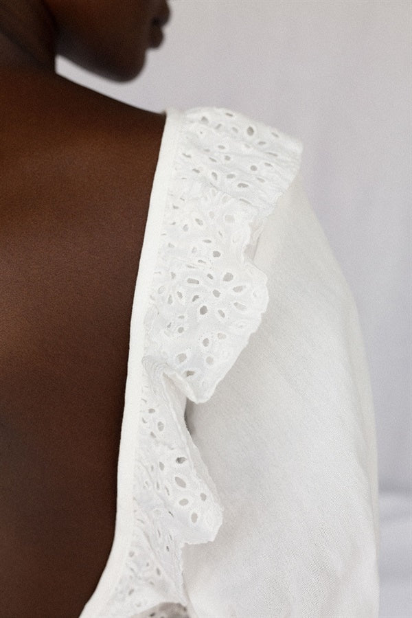 Unique Kora Frilled Women's Top - One-of-a-Kind Sample
