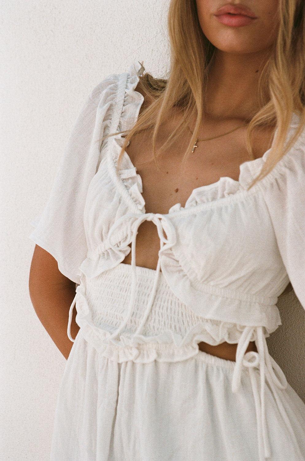 Unique Rica Frill Dress with a Small Flaw for Fashion Lovers