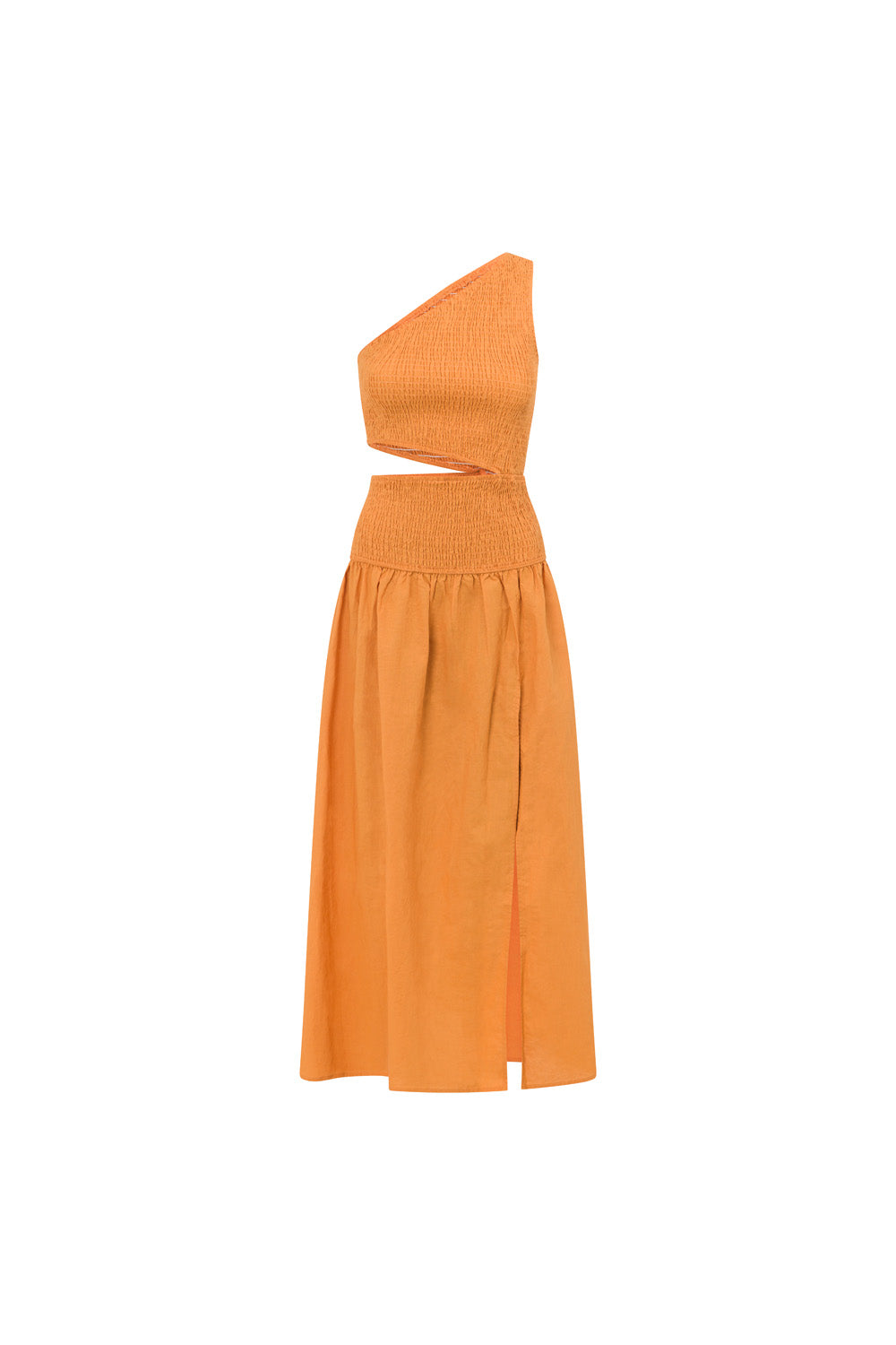 Exclusively Designed Sabo Miki Women's One-Shoulder Linen Cotton Blend Dress