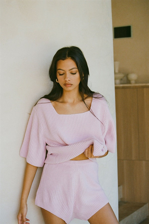 Pink Women's Sevina Soft Knit Fashion Top