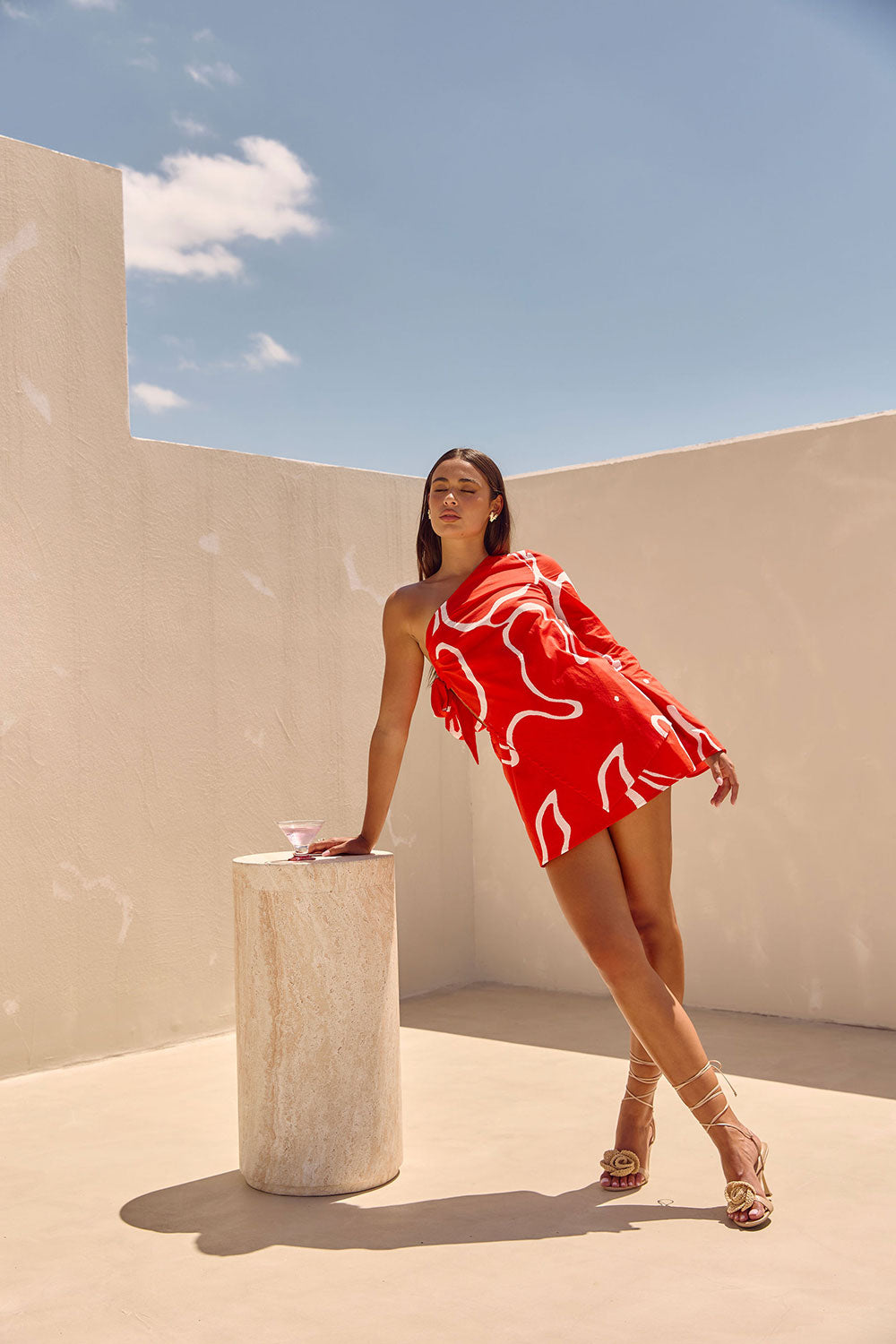 Stylish Women's Ari Dress in Exclusive Evoke Red Color