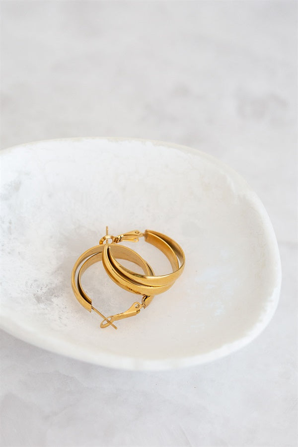 Gorgeous Gold-Toned Kamala Style Earrings for Fashionable Outfit Accessorizing