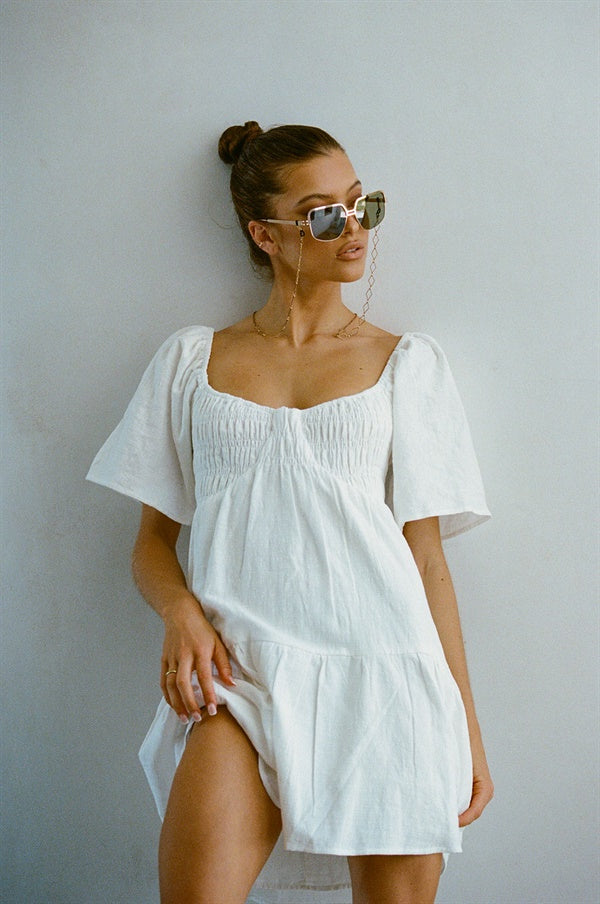 Unique Leia Babydoll Sample Dress with a Distinctive Flair