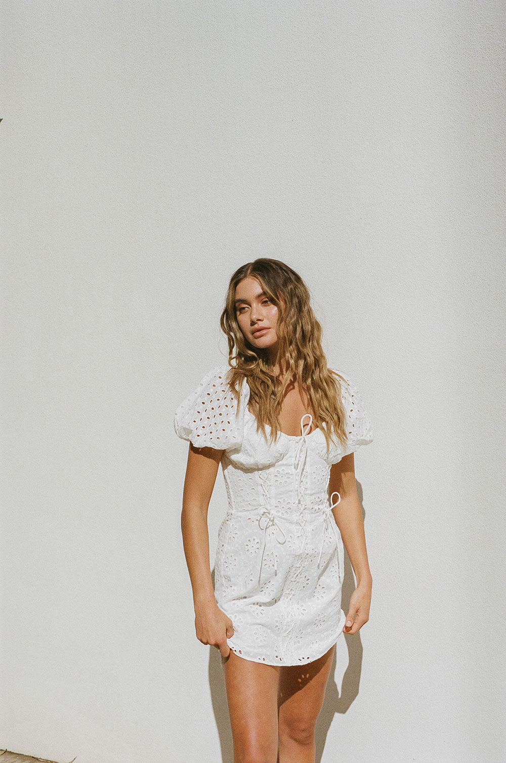 Sabo Luxe Women's Avalon Eyelet Cotton Broiderie Dress for Various Occasions