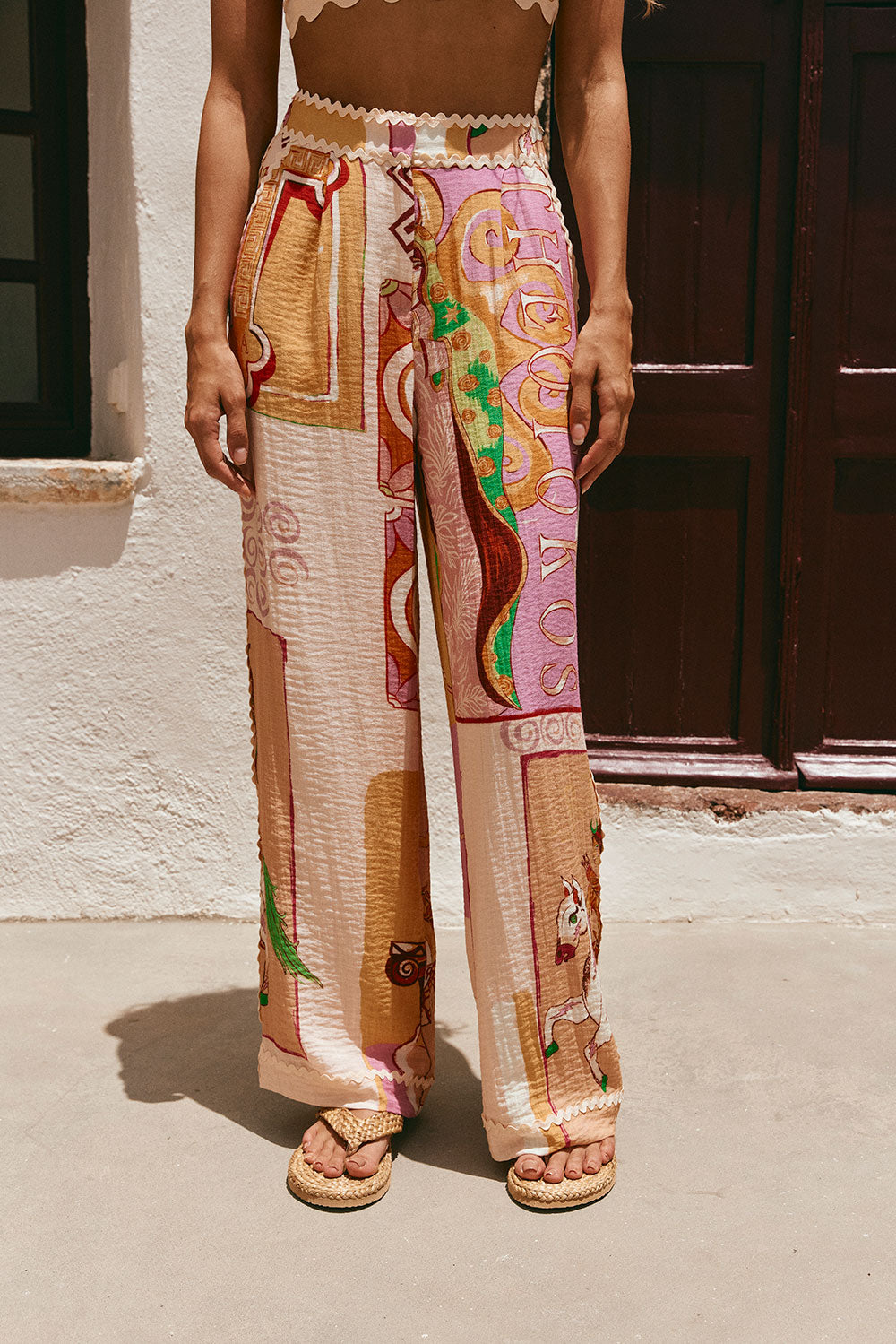 Unique Sabo Sample - Theotokos Peach Kelia Pants for Fashion Lovers