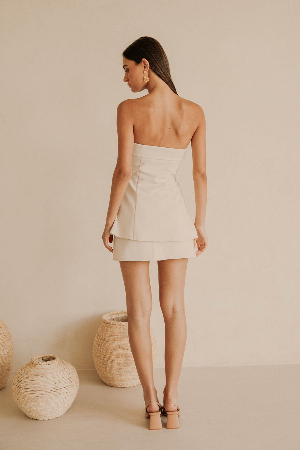 Exquisite Coconut - Hued Lavara Women's Wrap Skirt