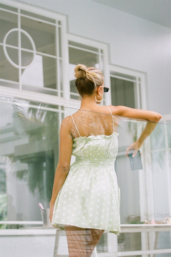 Unique Sample Karma Moss-colored Women's Dress