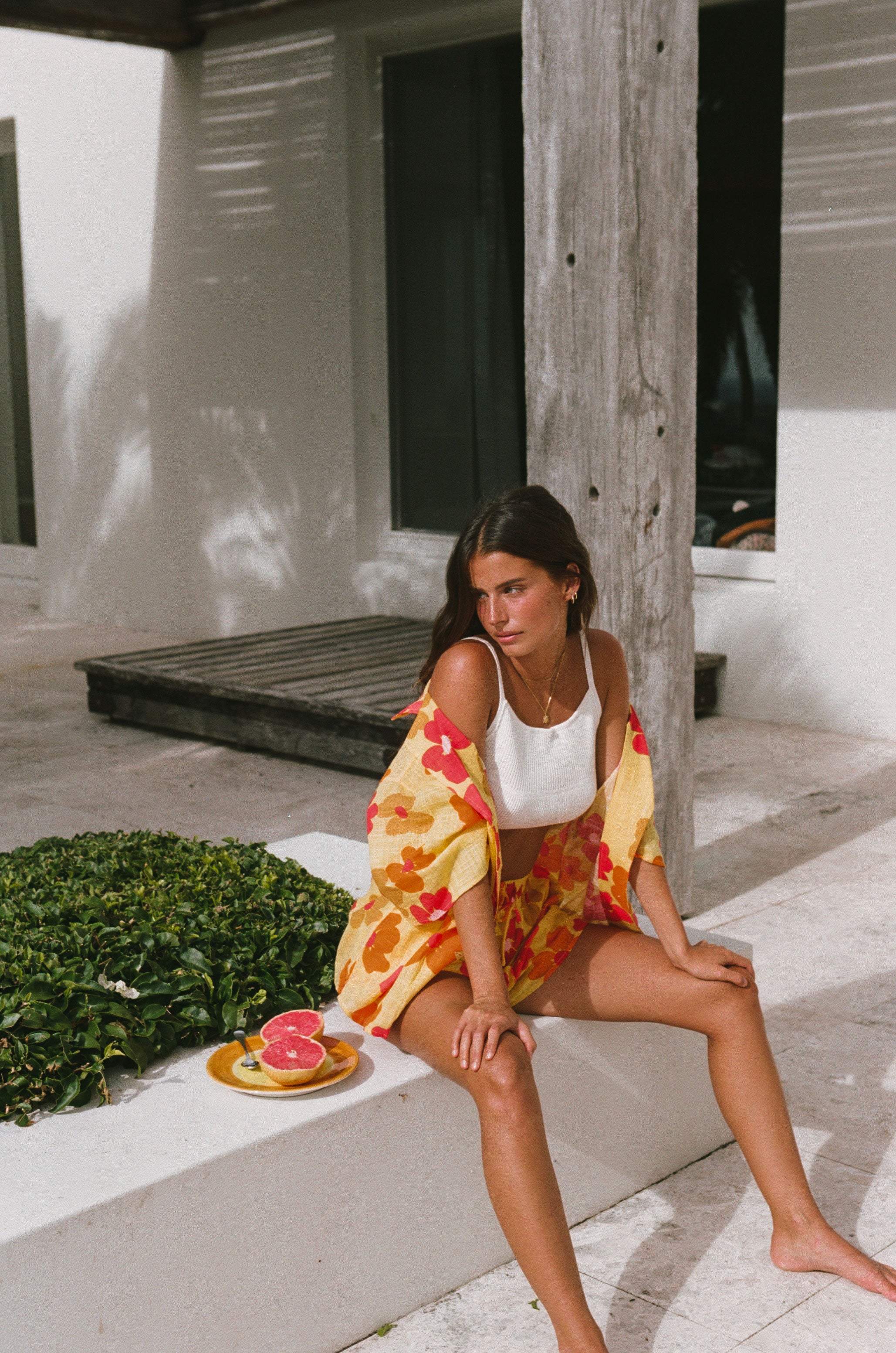 SAMPLE Fashionable Thessy Romance Floral Shorts - Ideal for Fashion - lovers