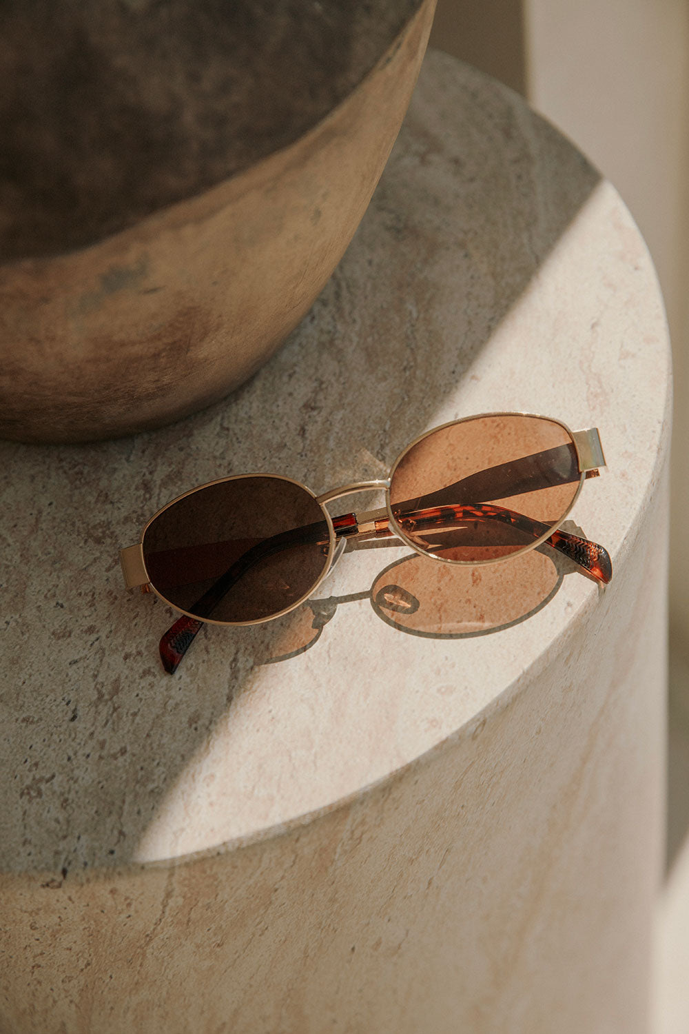 Stylish Katana Gold - Framed Brown - Lensed Sunglasses for an Instant Look Upgrade