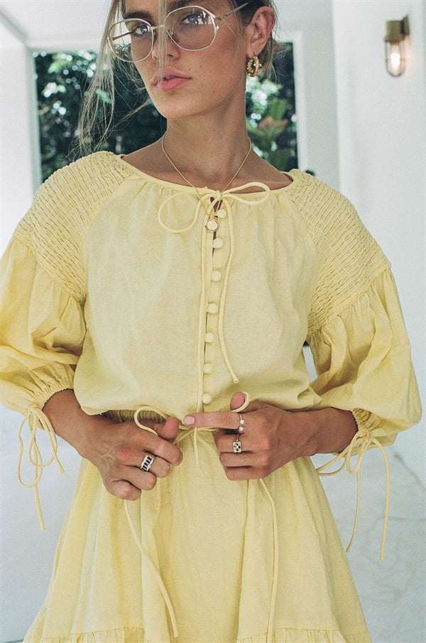 Exclusive Yellow Anouk Women's Dress - A Sample Piece