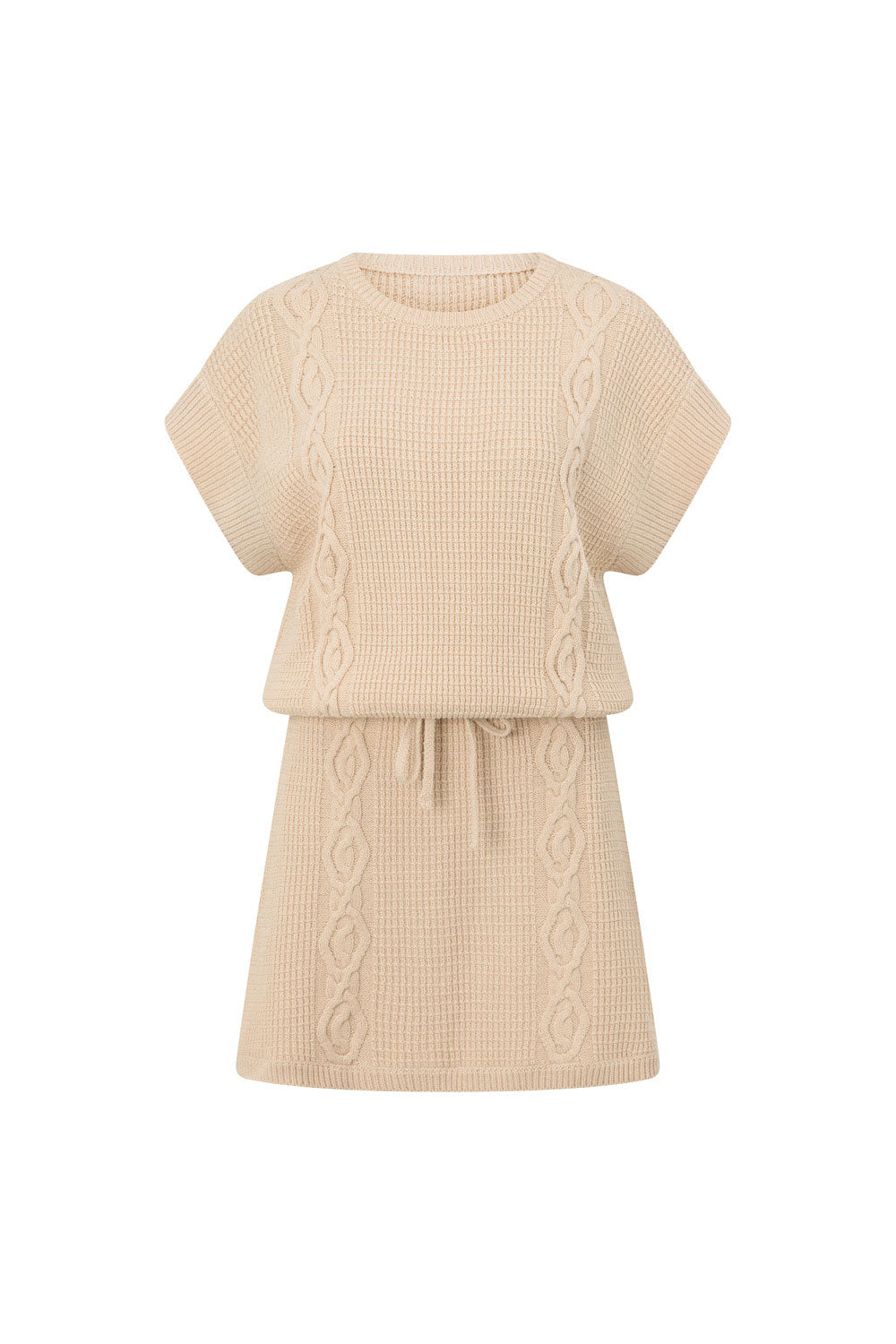 Elegant Saphira Cotton Blend Knit Dress for Women