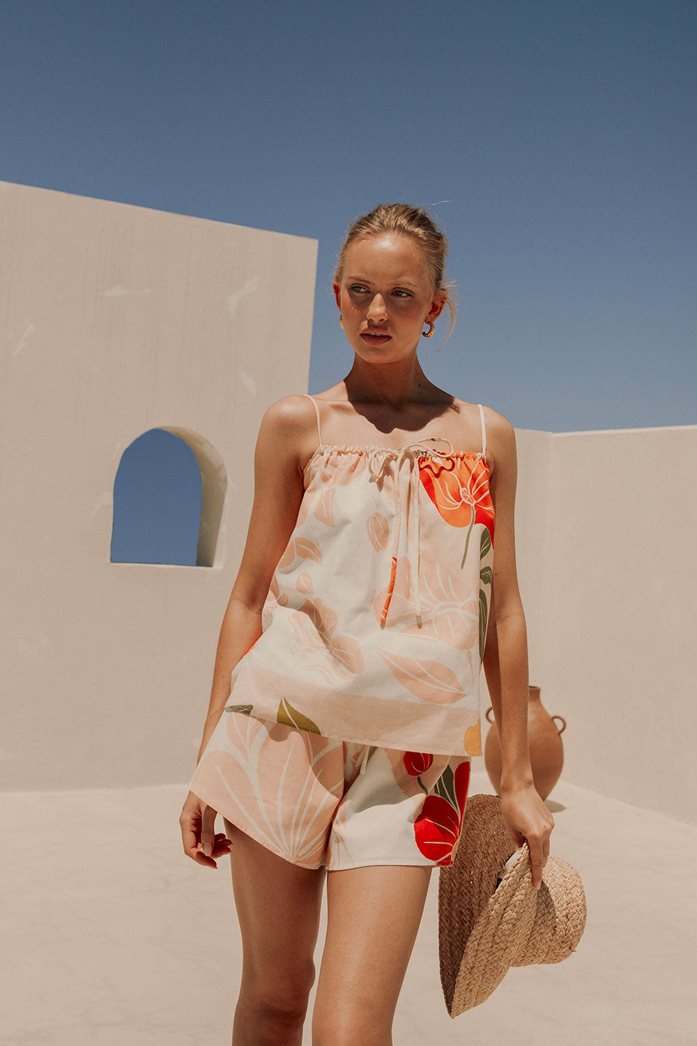 Stylish Jetta Top with Exclusive Petal Scarf Print for Fashionable Wear