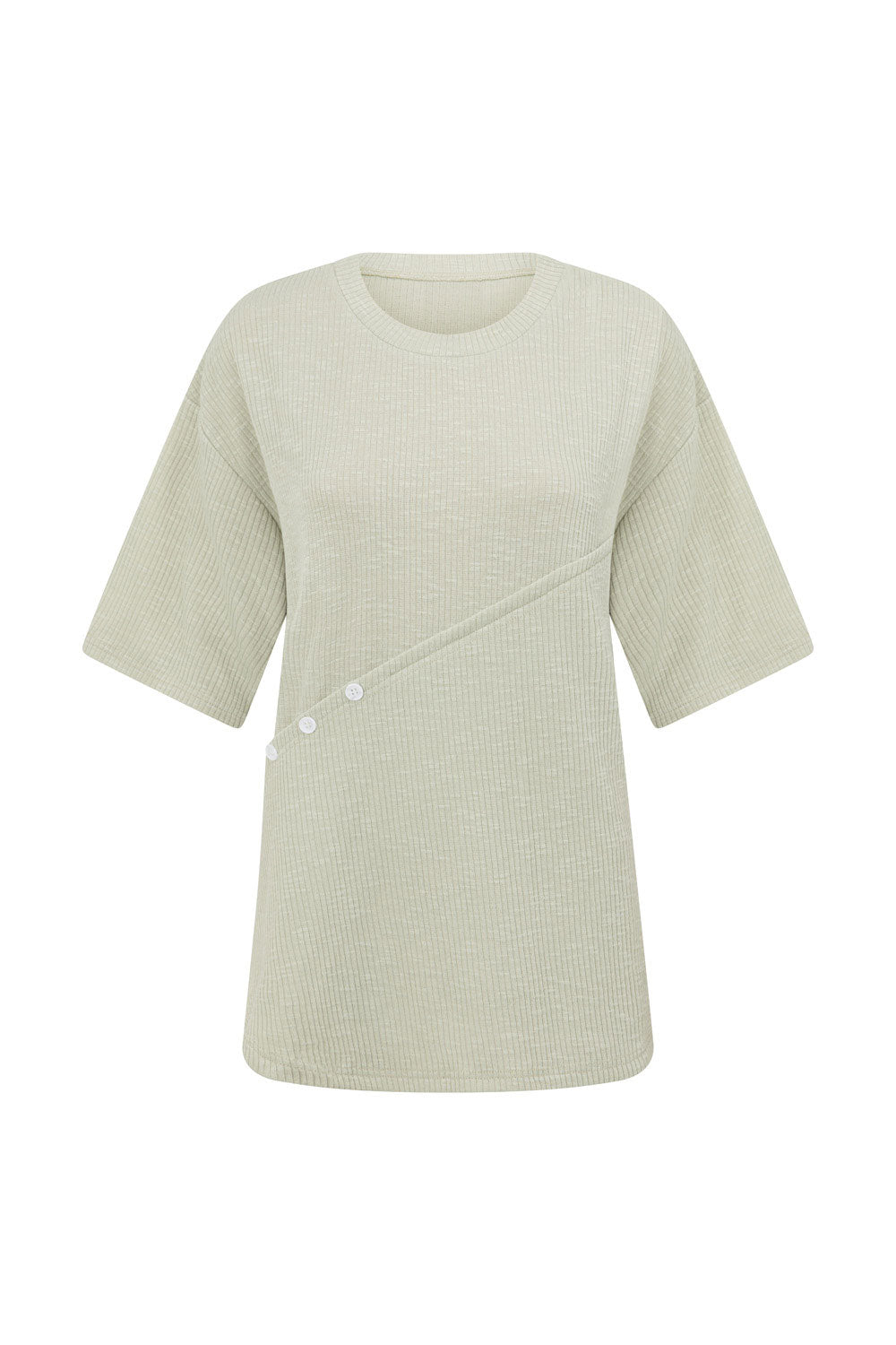 Sage Green Soft Ribbed Anya Women's Top
