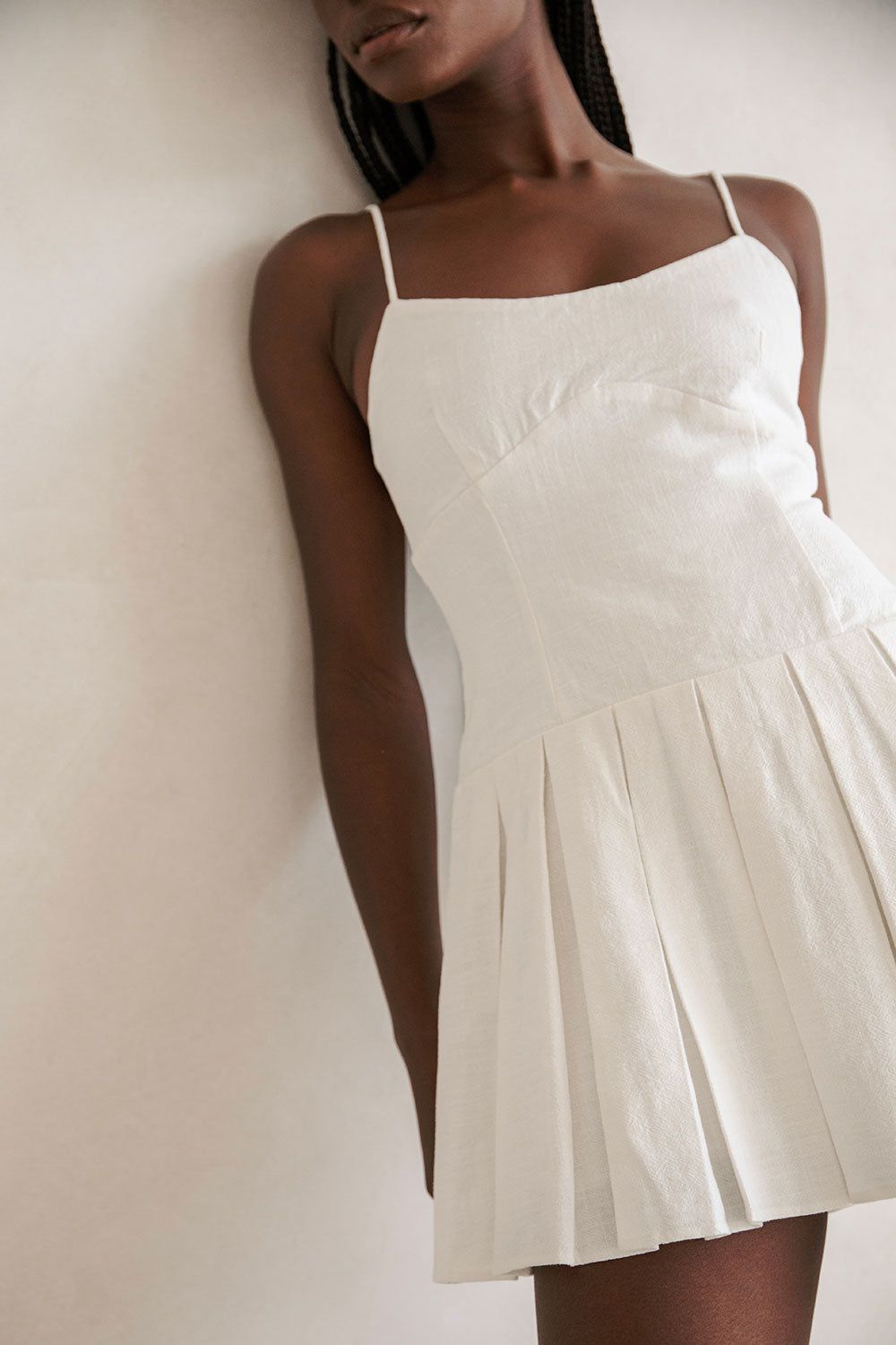 Exquisite White Angelica Women's Dress - A Unique Sample Piece