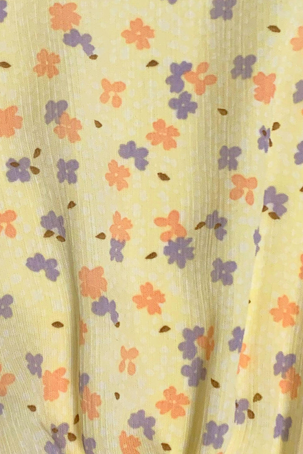 Exquisite Elia Women's Floral Print Lightweight Yellow Dress