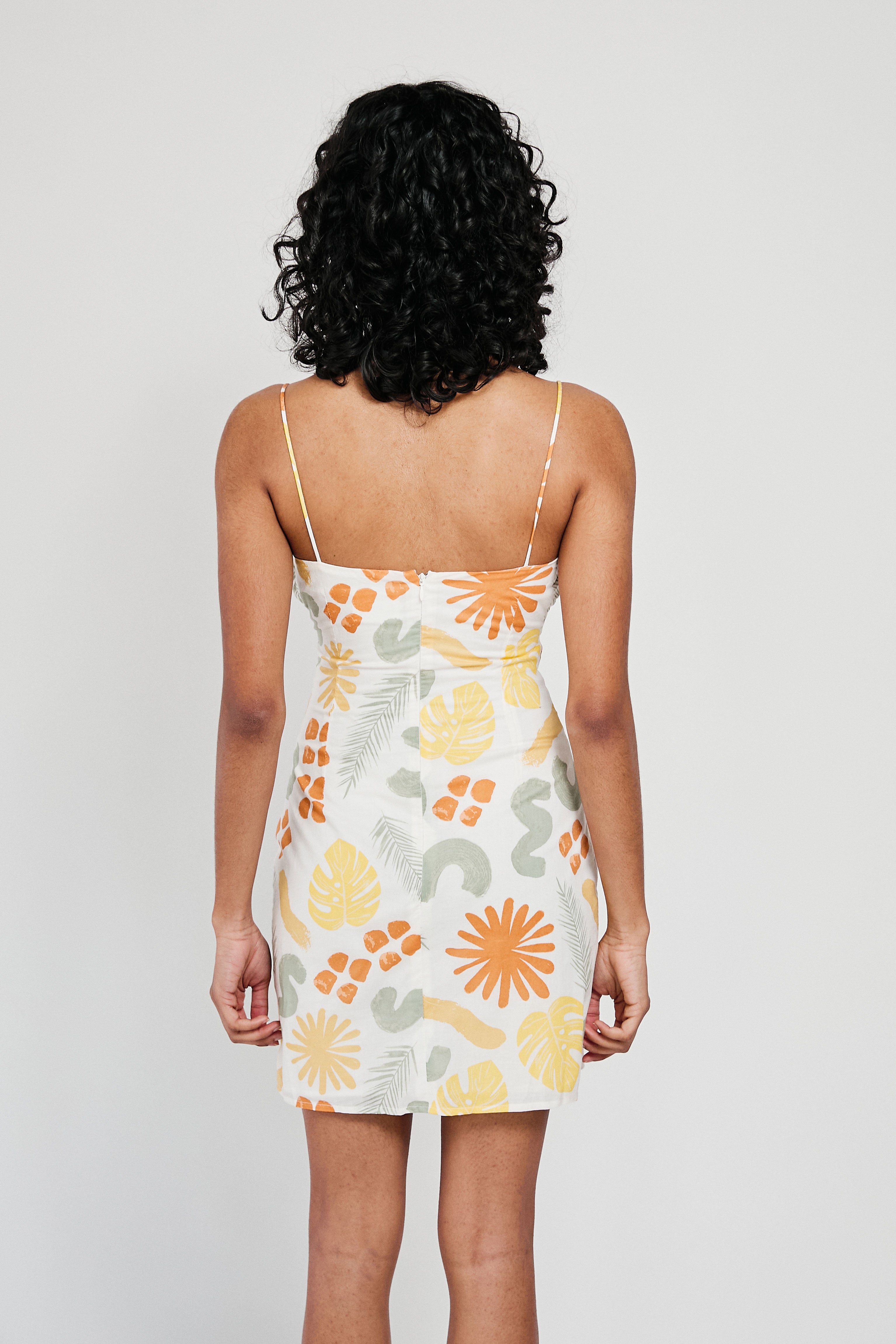 Women's Emelie Casual Dress with Exclusive Desert Leaf Pattern