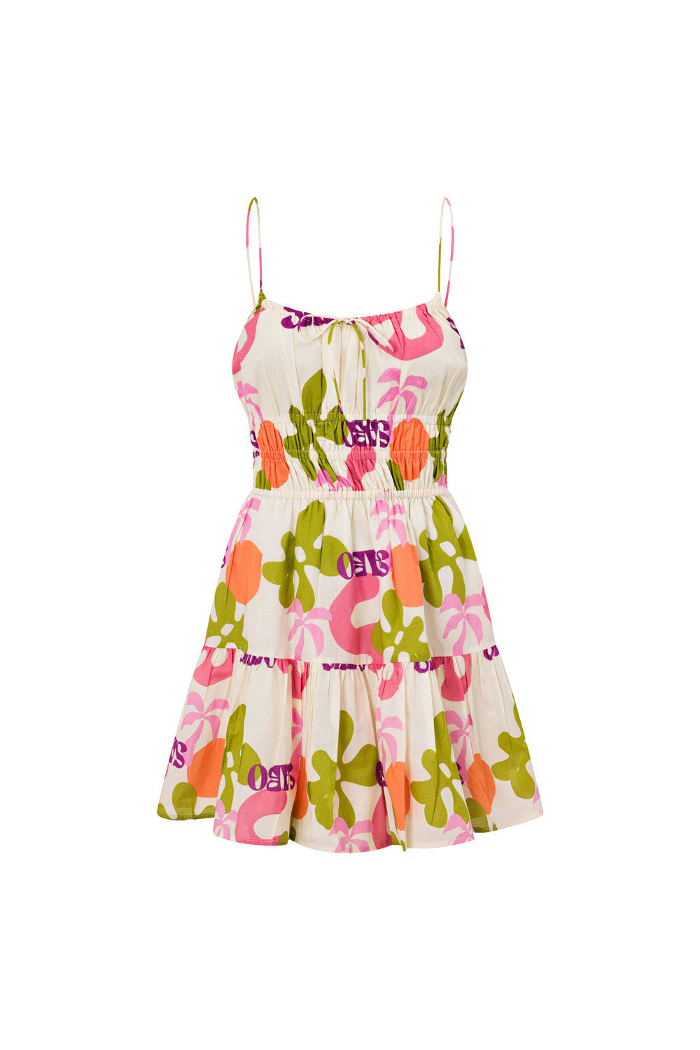 Exclusive Tropical Tacita Cotton Voile Mini Dress for Vacation
