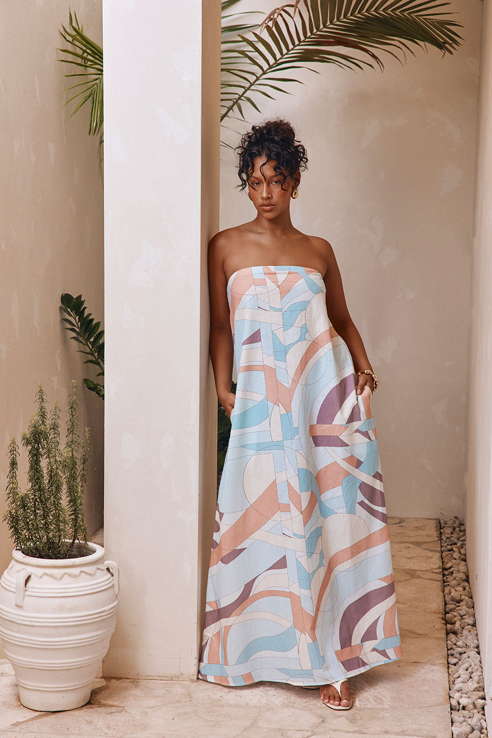 Noah Halcyon Print Women's Maxi Dress - Exclusive Design
