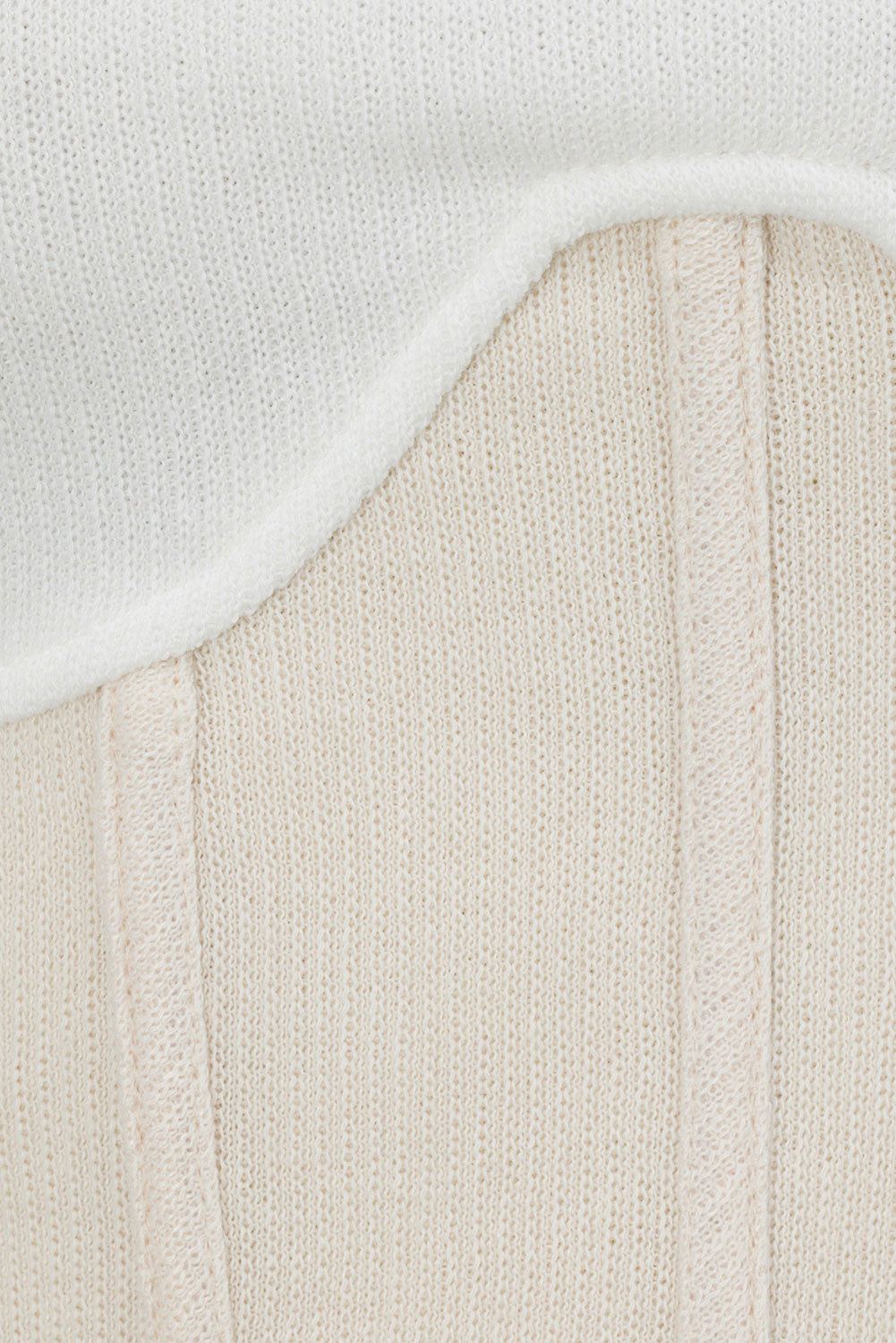 Exquisitely Designed White and Cream Aspen Top
