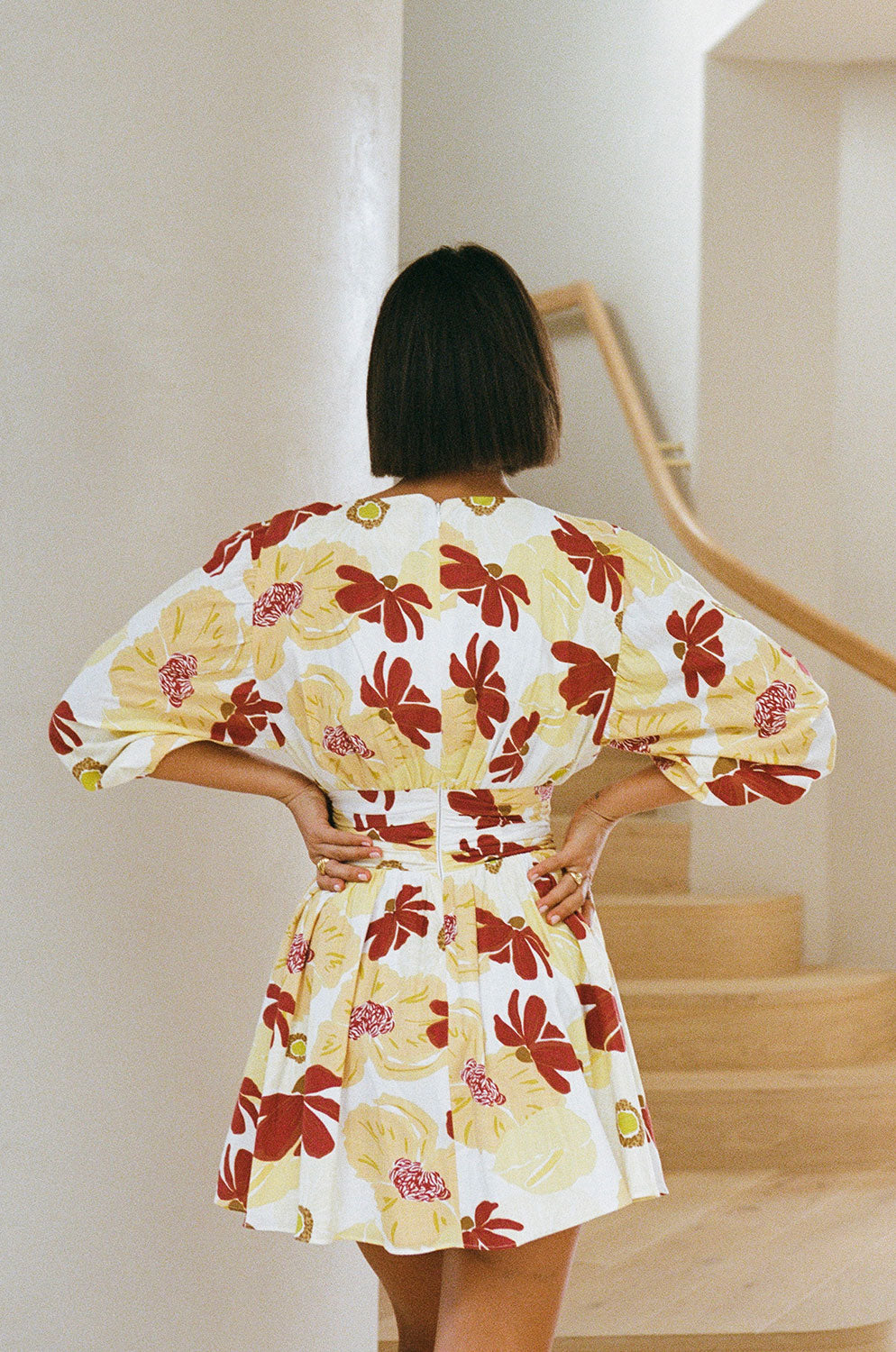 Exquisite Bettina Dress in Exclusive Dusk Lily Print