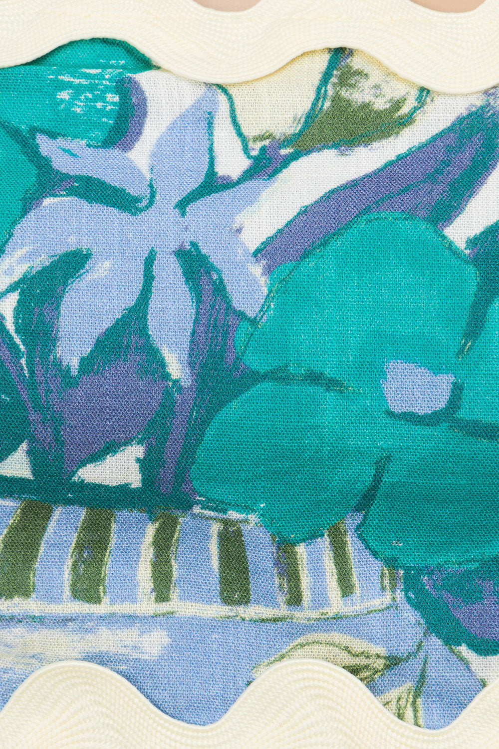 Unique Kelia Top in Stunning Villagio Blue - One - of - a - Kind Sample