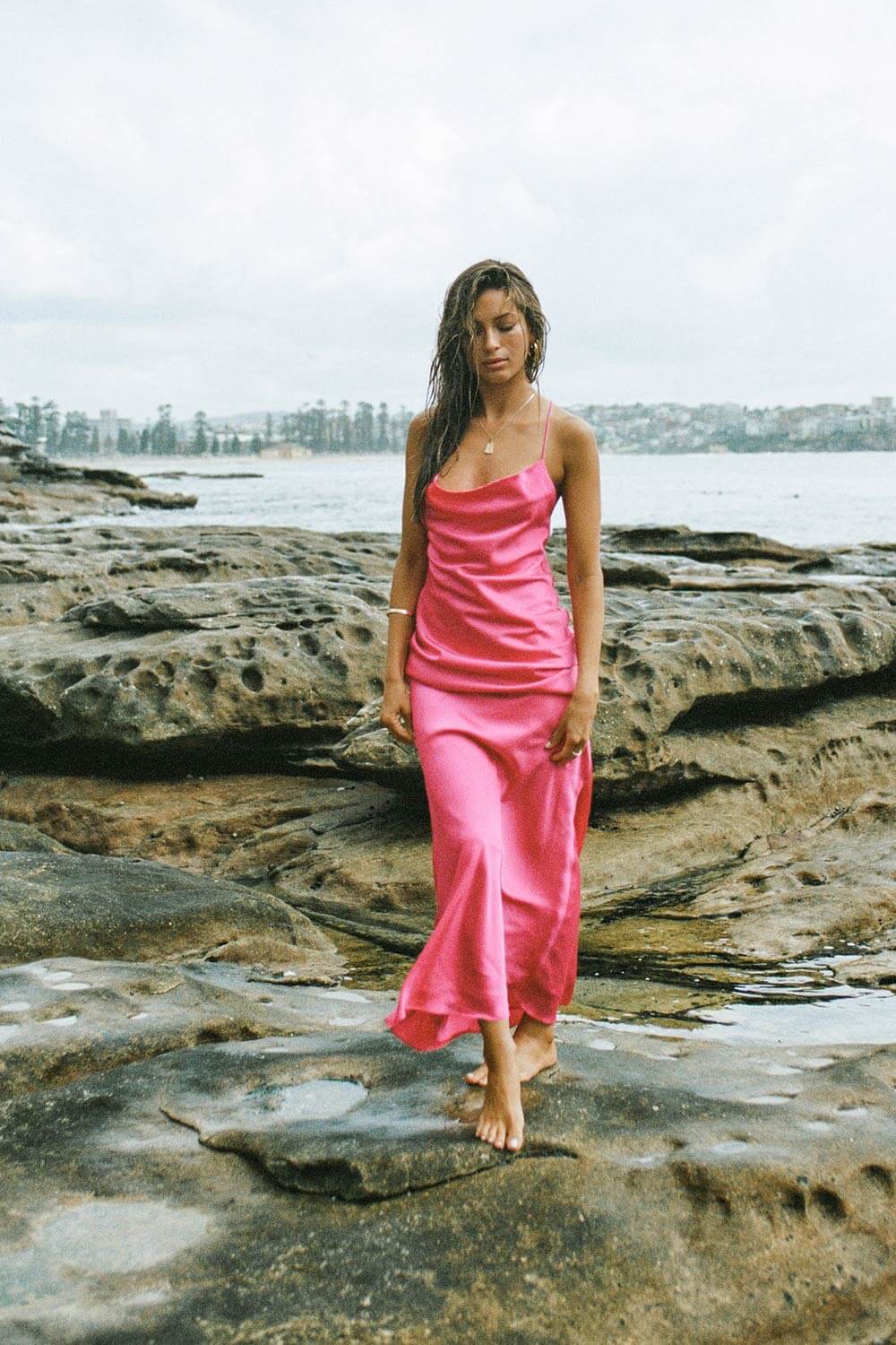 Exclusive Rouge Slip Maxi Dress Sample
