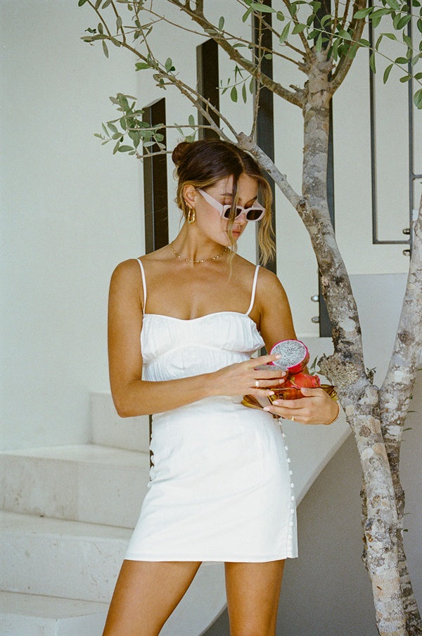 Exclusive White Pana Dress - One-of-a-Kind Sample