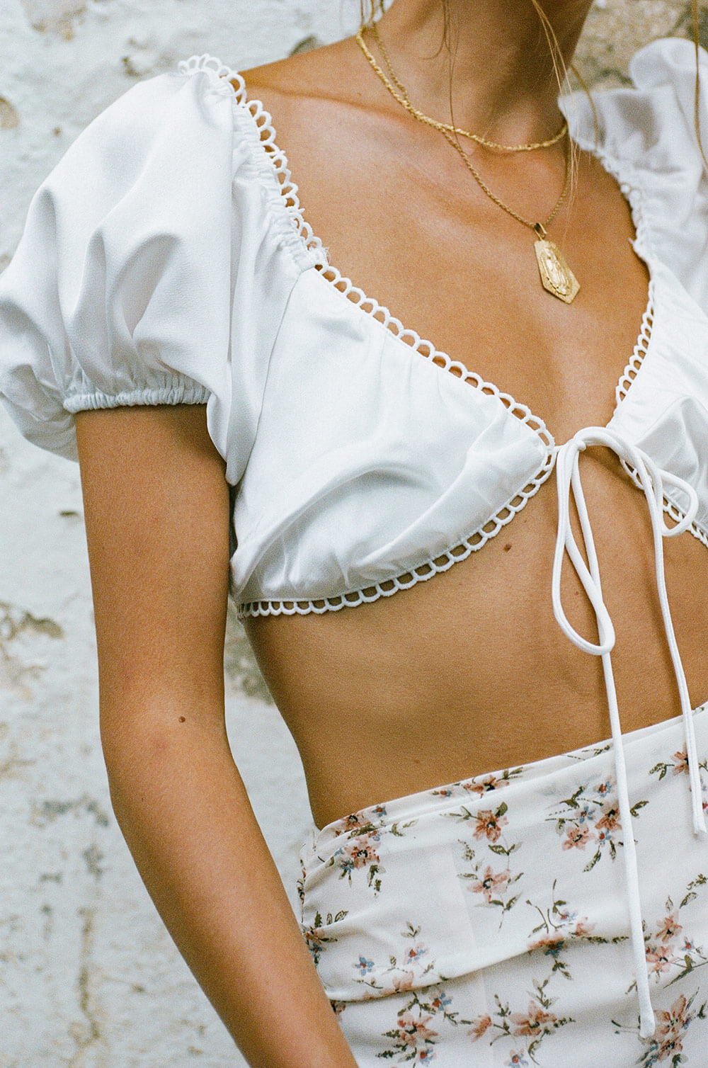 Elegant Silky Kenna Top with Renaissance Charm