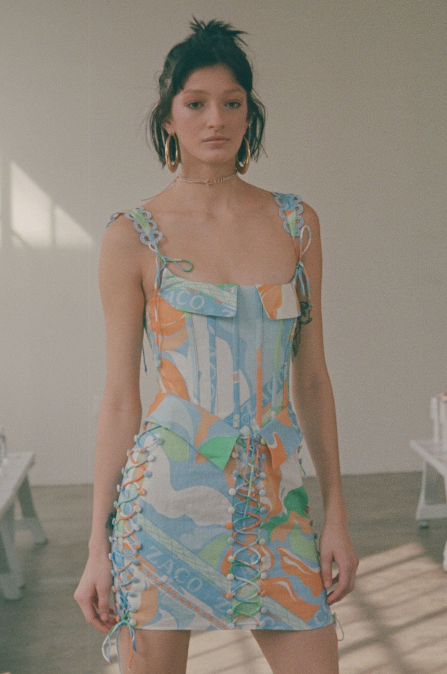 Exclusive Tyra Lace-Up Fashion Dress by Calista Aliza