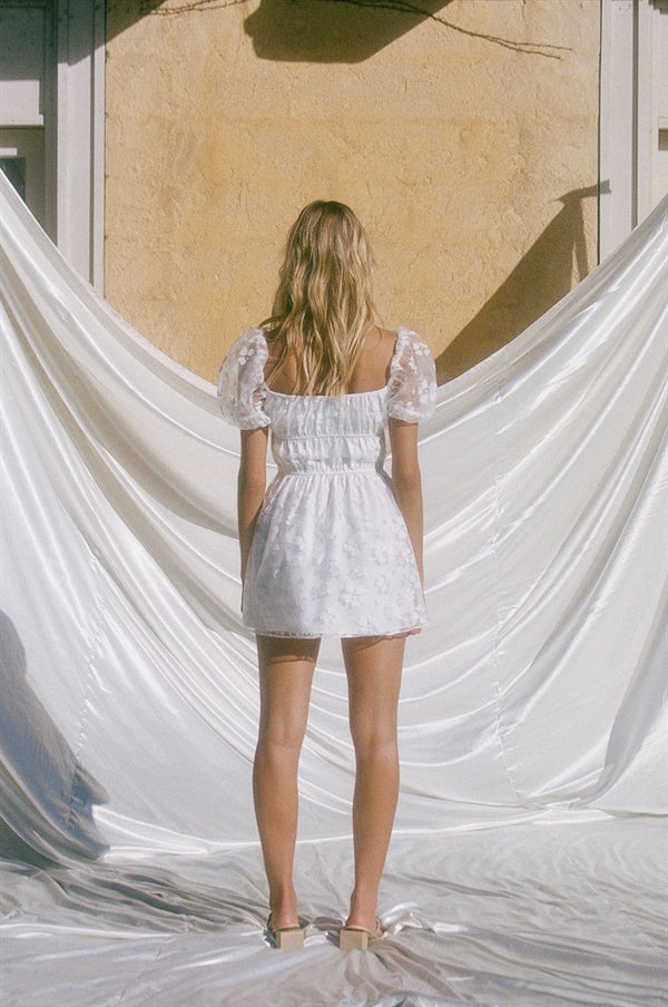 Unique Harrow Puff Dress - One-of-a-Kind Sample with Faint Brown Mark