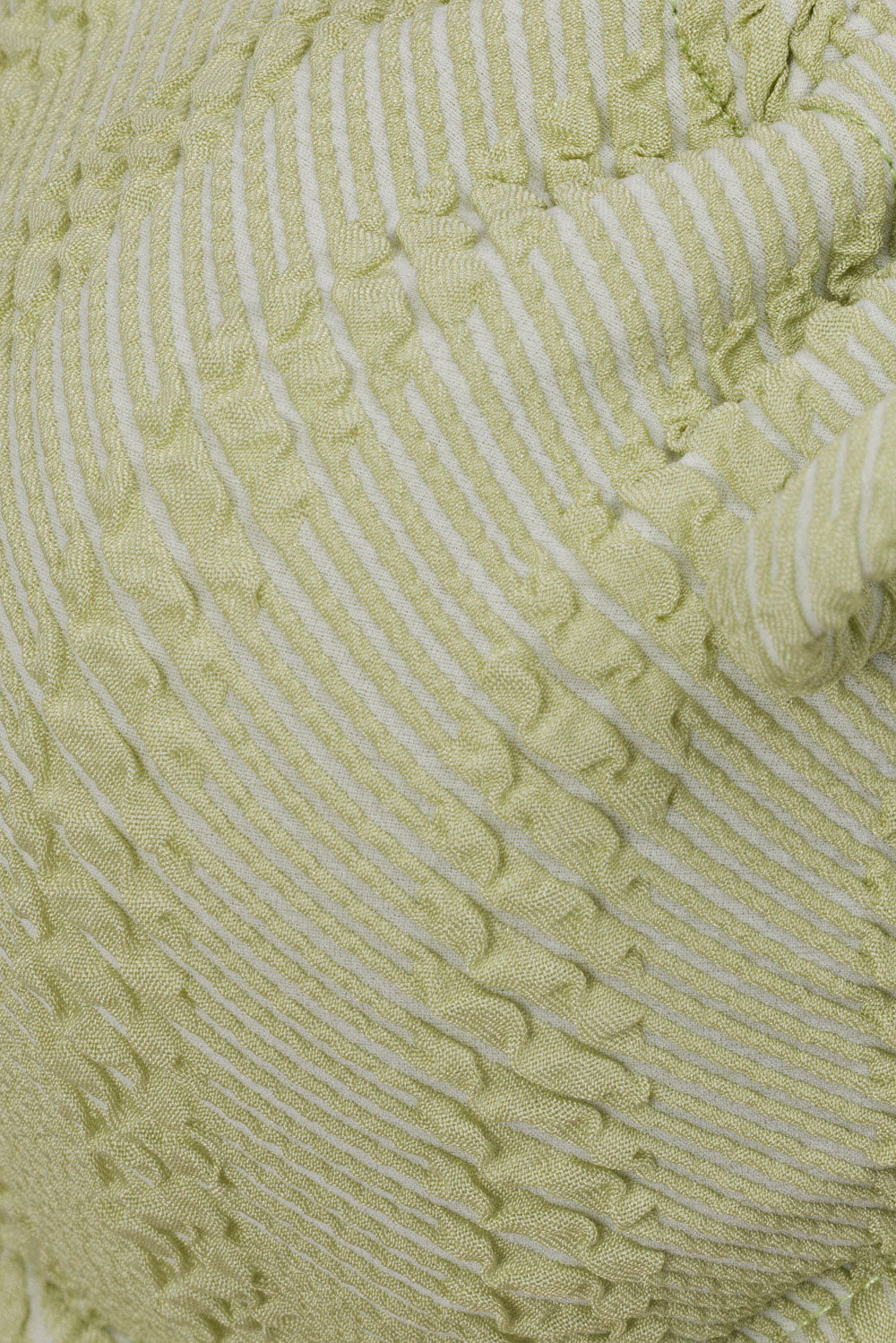 Soft Green Stretchy Bubble Fabric East Coast Tie - Side Micro Bottom