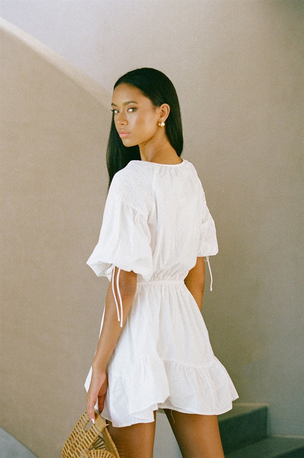 Exquisite Off - White Anouk Women's Linen Blend Dress