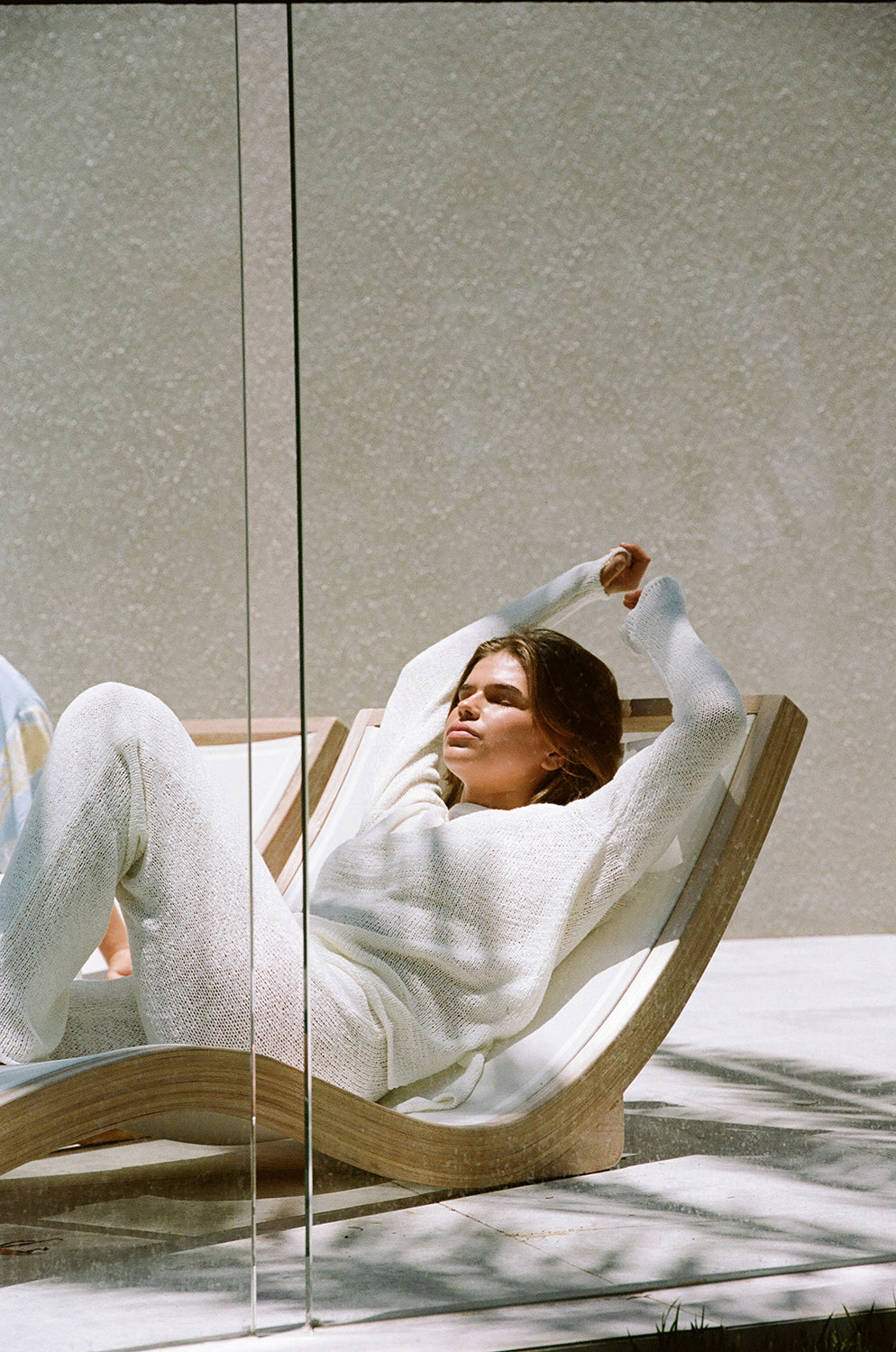Ultra Comfy Cream Slouchy Knit Dharma High Waisted Pants