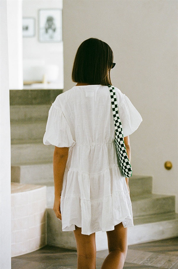 Unique White Tarelle Dress - One-of-a-Kind Sample
