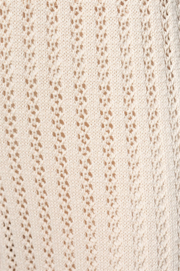 Sabo's Exclusive Vintage-Inspired Sunkissed Beige Cotton Lace Knit Cardigan