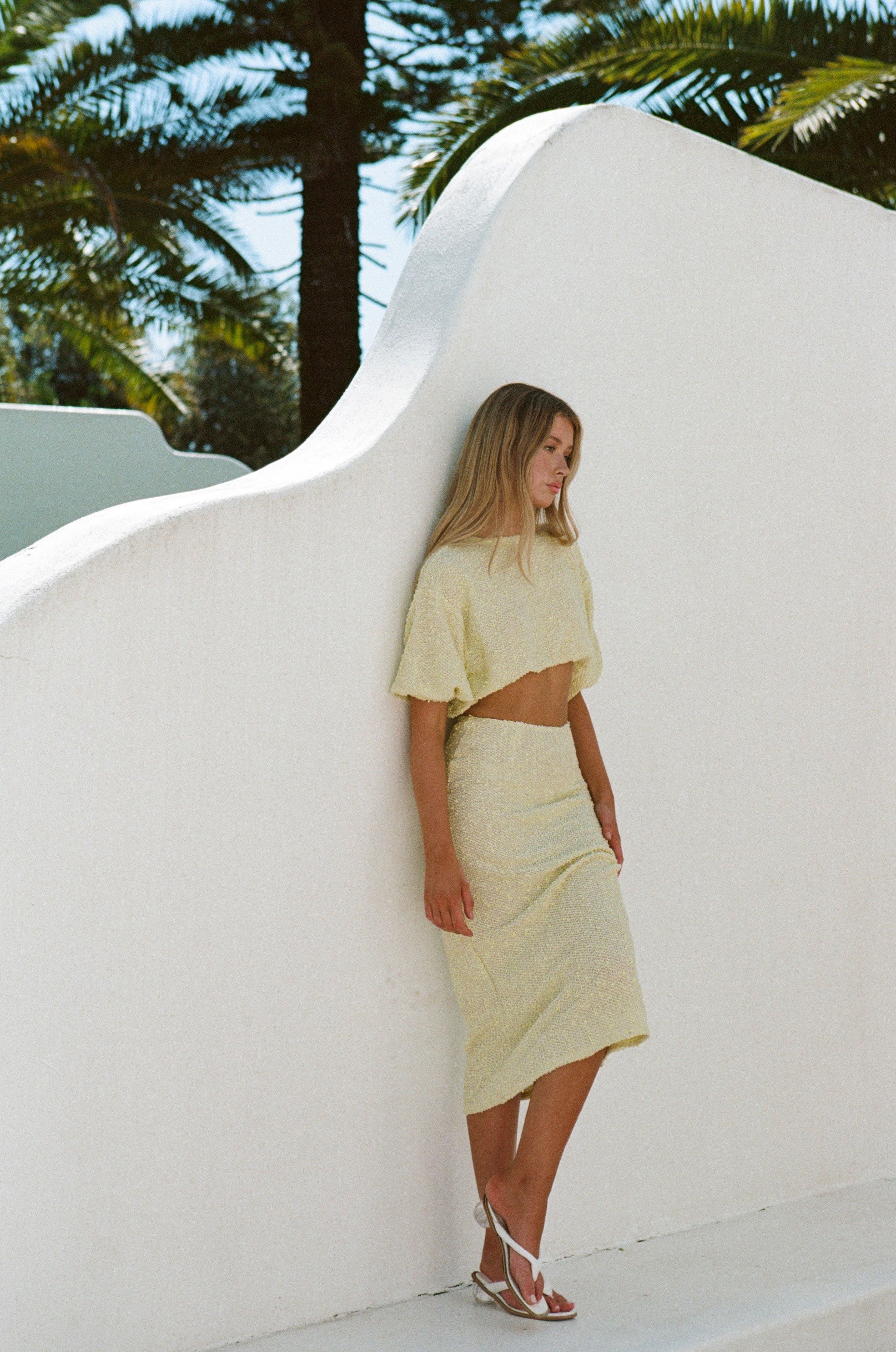 Sample Sabo Skirt West Top in Citrus Color