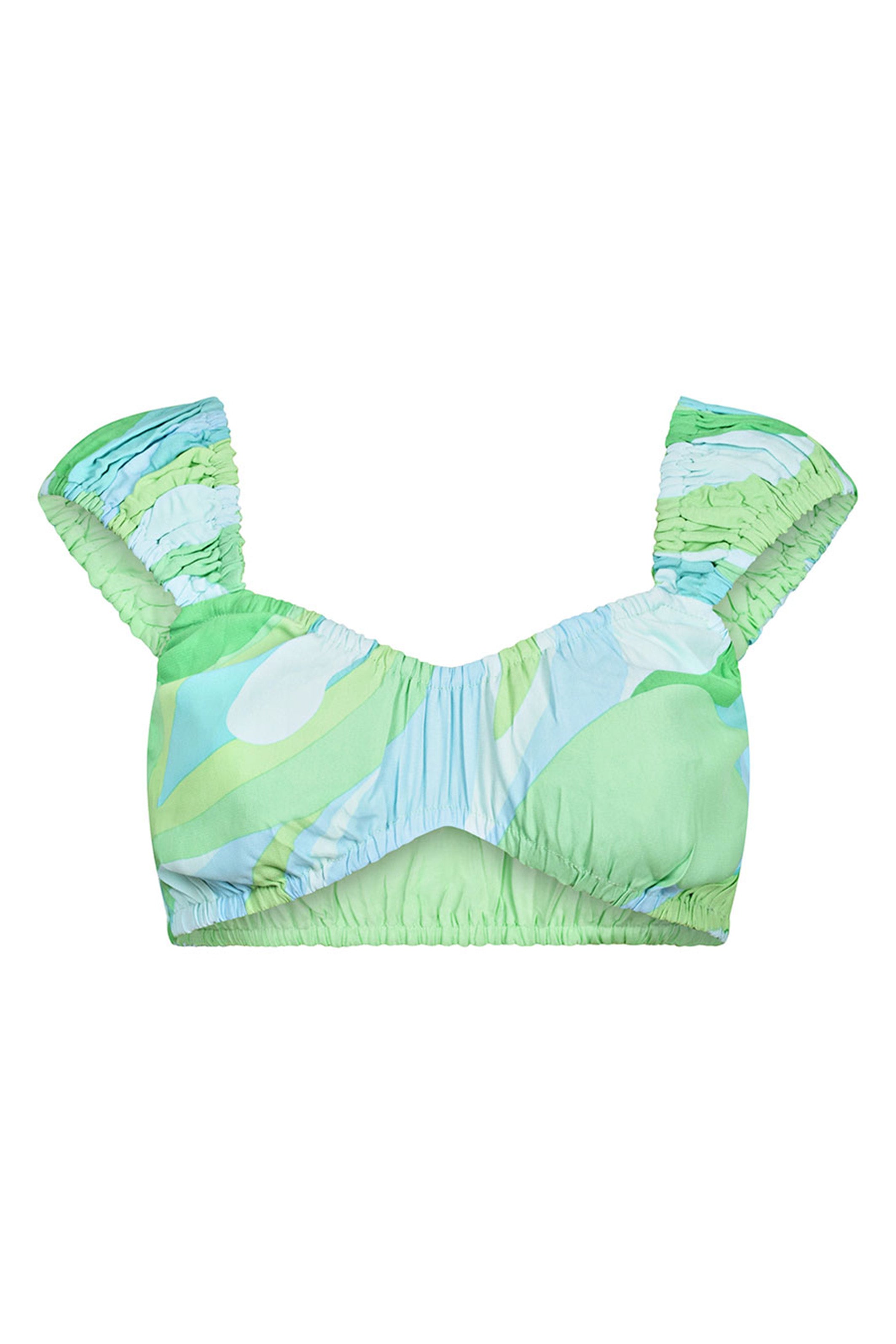 Stylish Green Aaliyah Women's Fashion Top