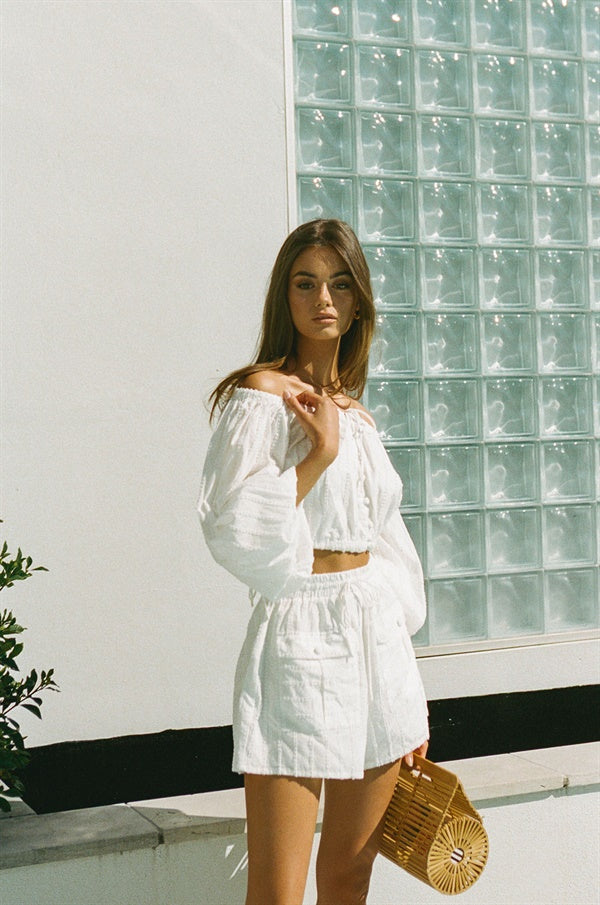 Stylish Anica Off - Shoulder Women's Top with a Unique Sample Touch