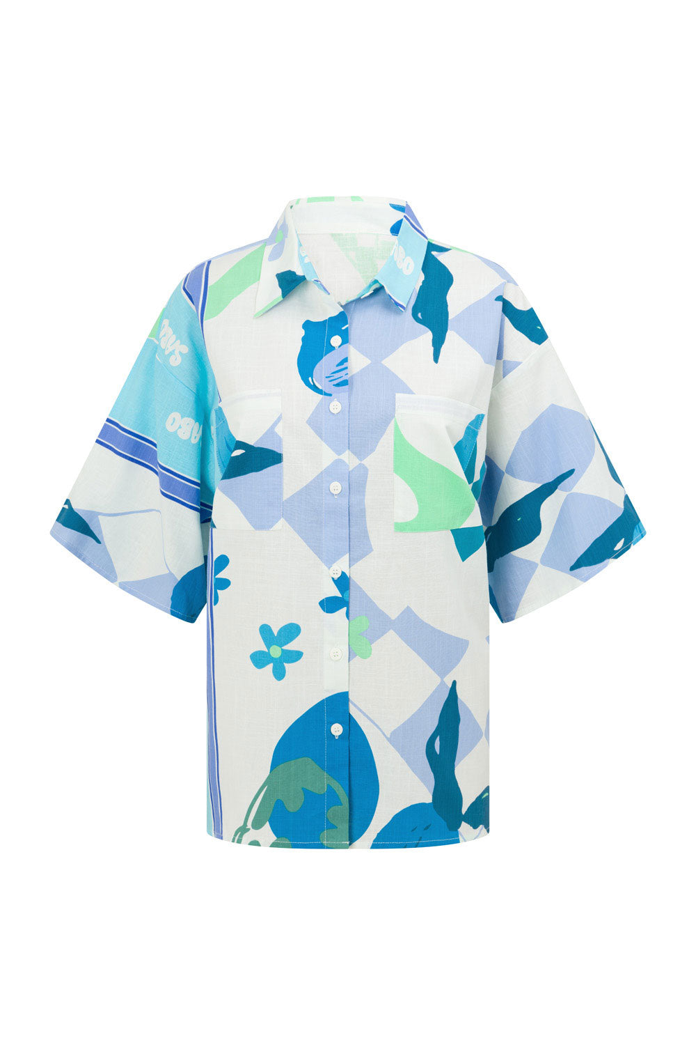 Azure Scarf Style Amira Women's Fashion Top - Sample Edition