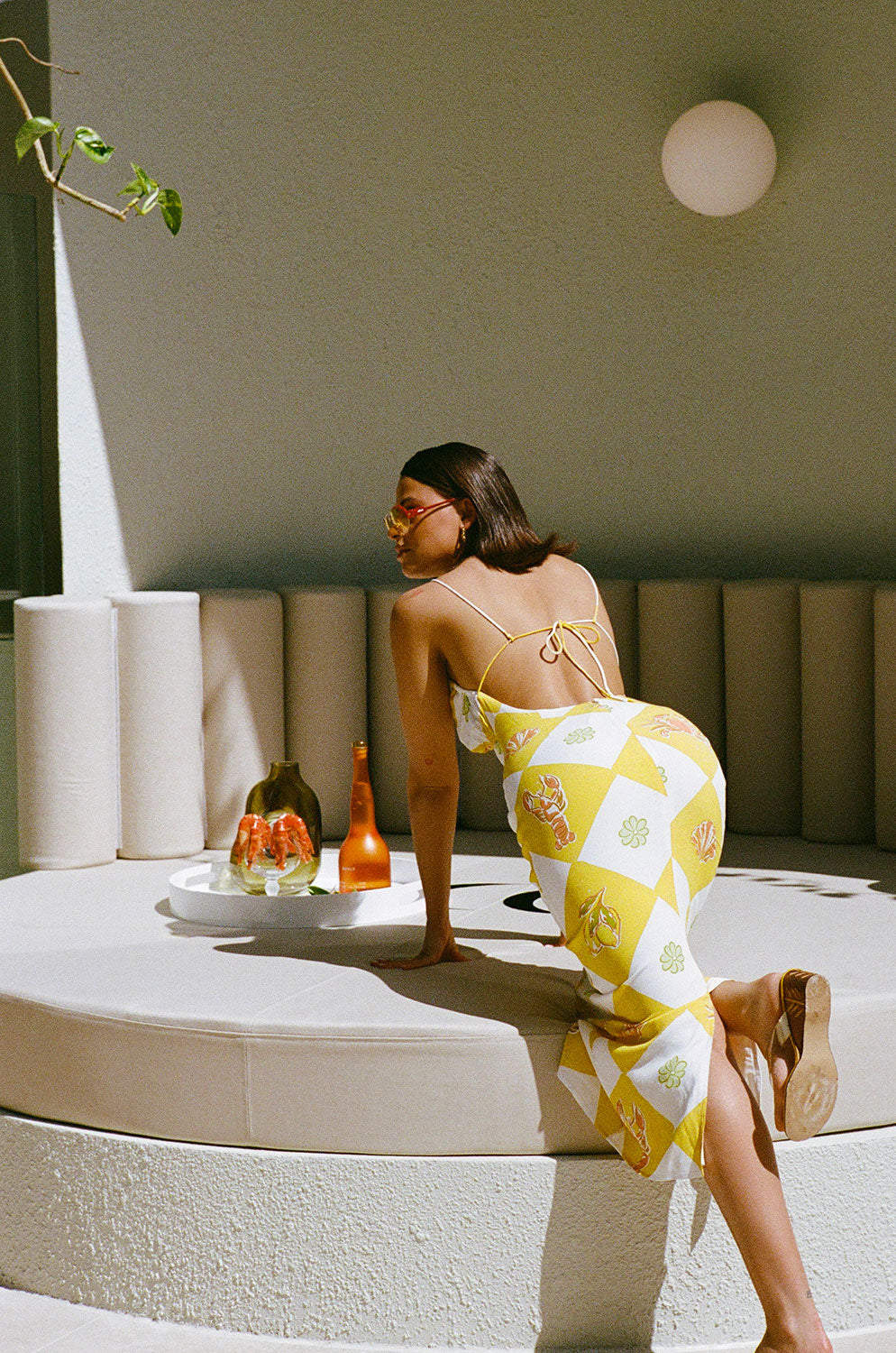 Stylish Oceano Yellow Honey Dress for Spring Events