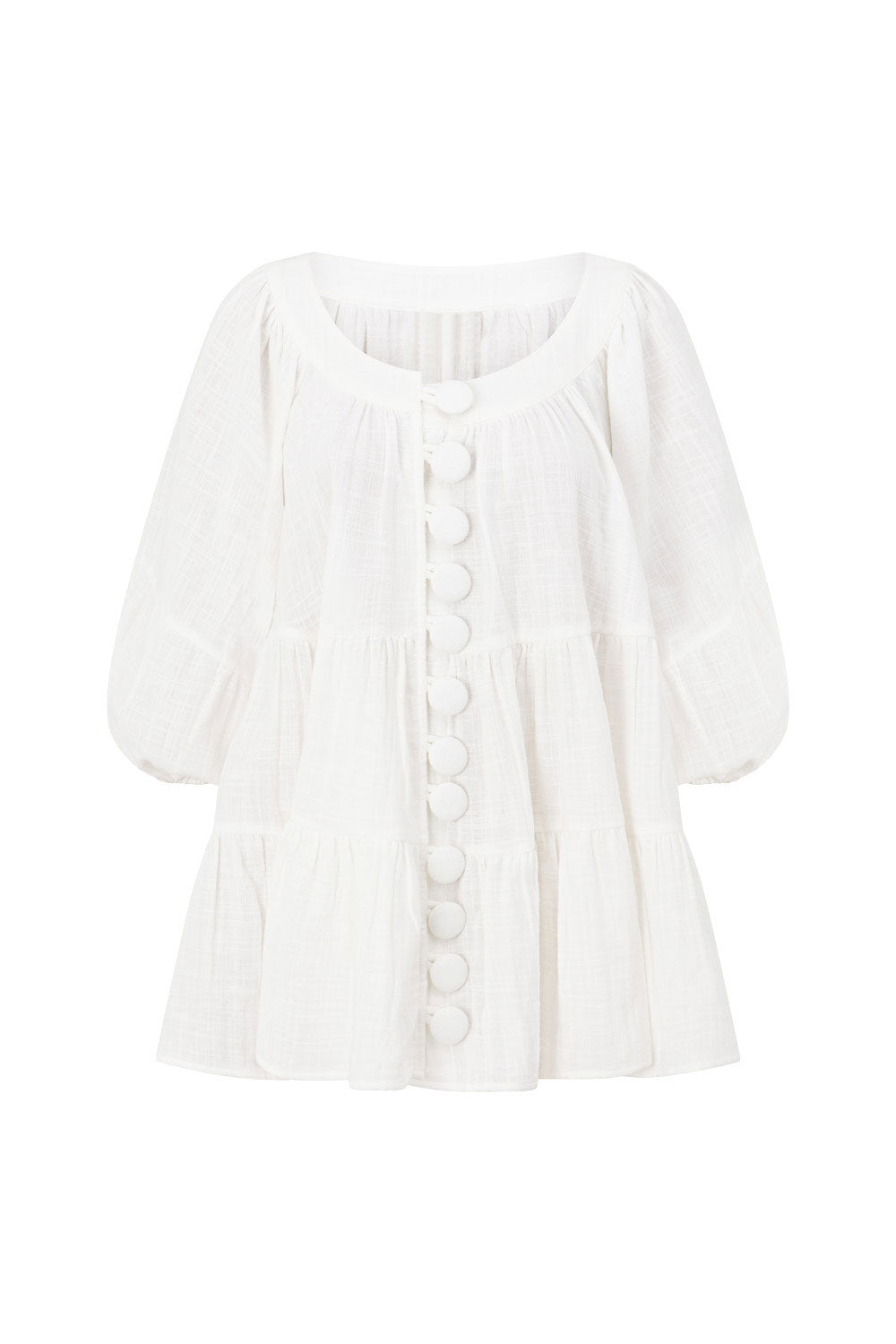 Super Cute and Comfortable White Natural Cotton Novalie Top
