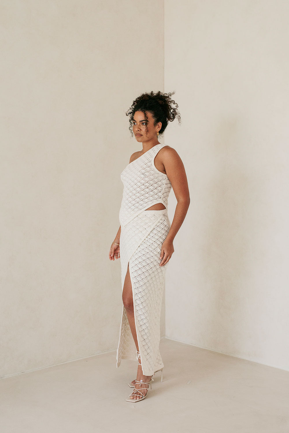 Exclusive White Ria Skirt - Sample with Unique Character