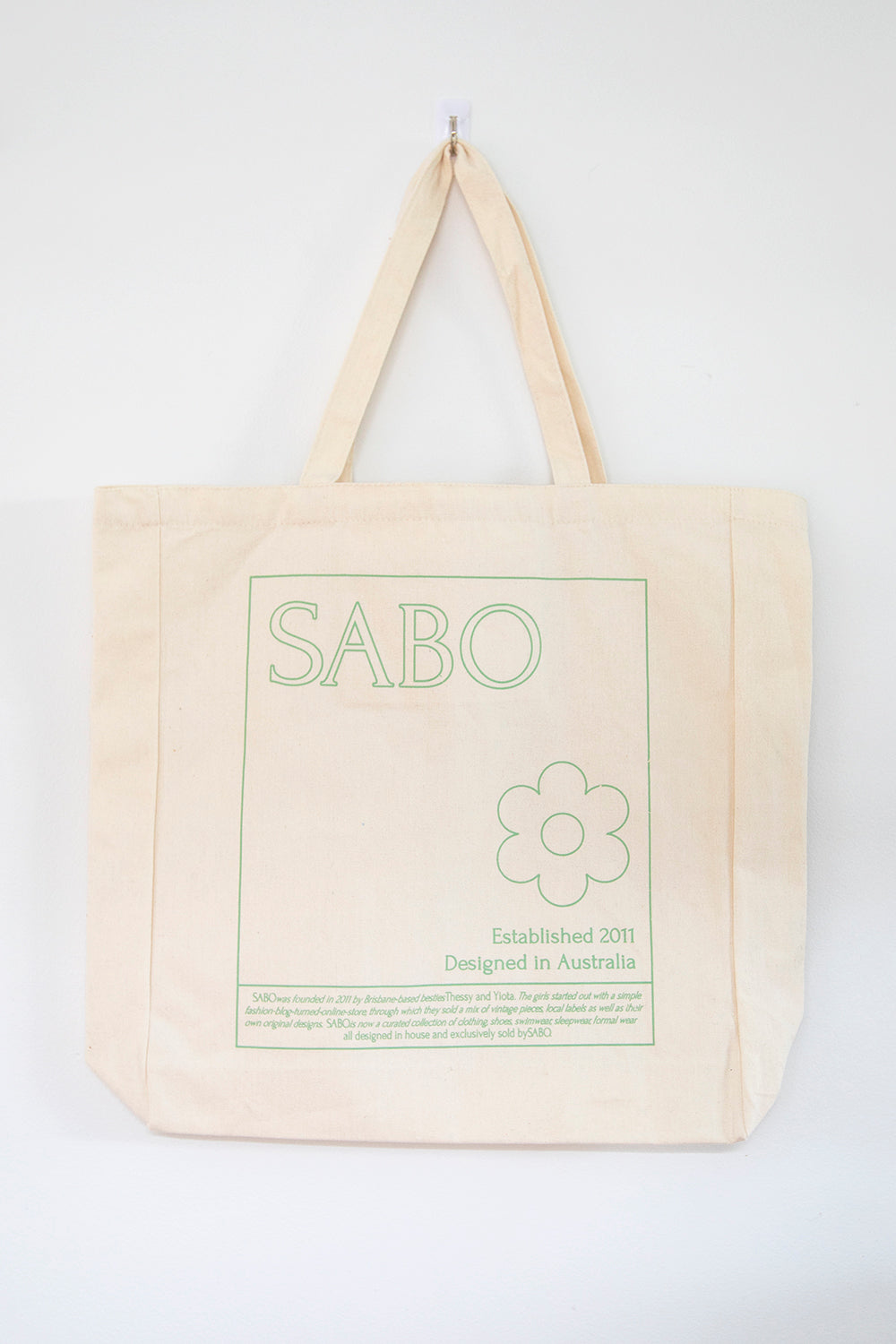 Spring Sabo Natural Cream Canvas Tote Bag for Weekend Use