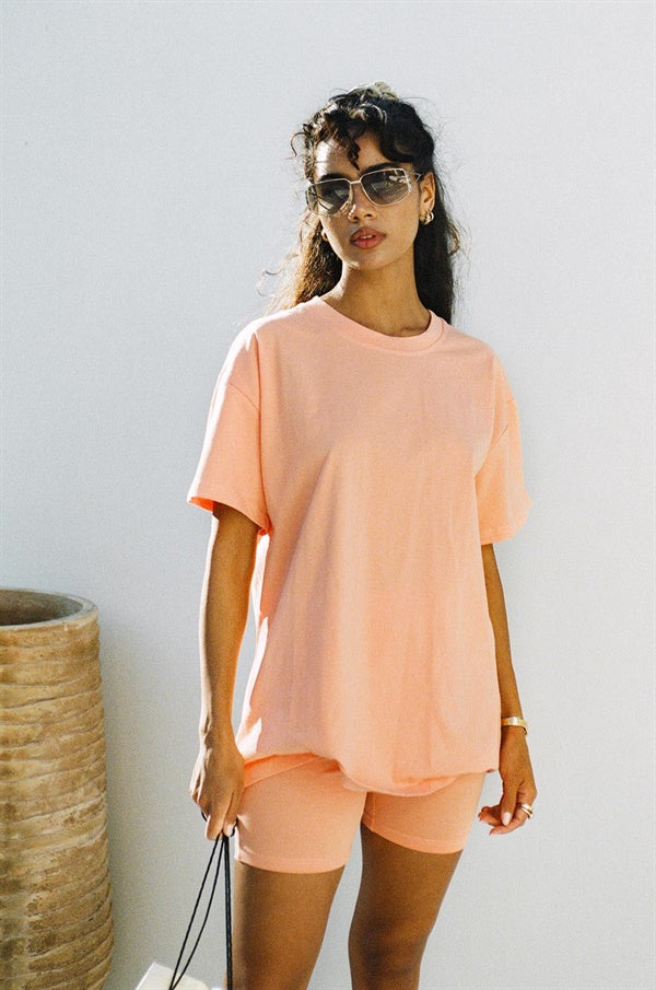 Unique Apricot-colored Women's Bike Shorts with Special Sample Feature