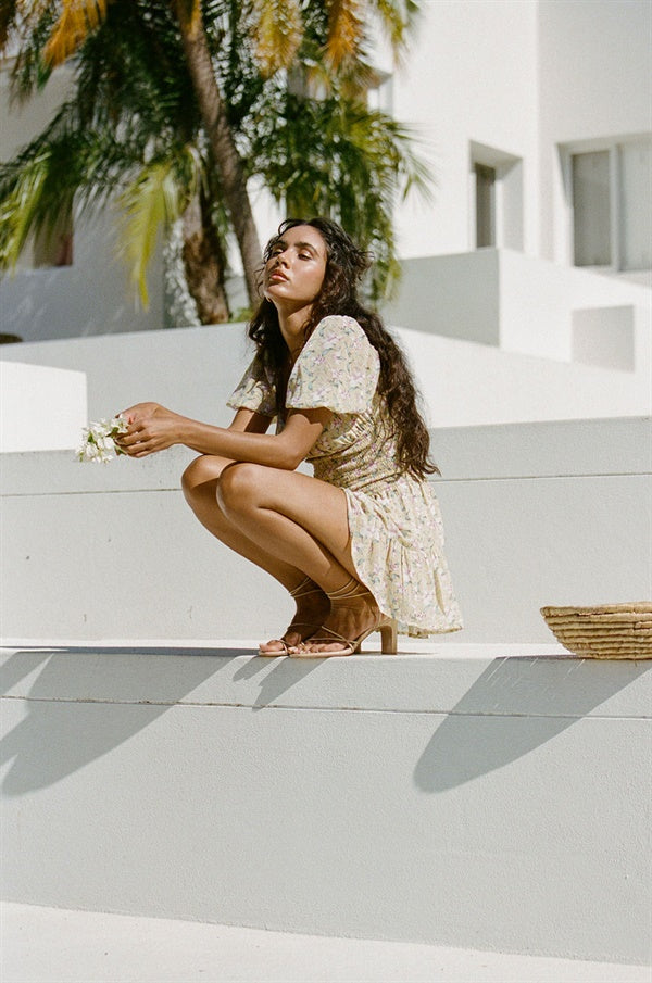 Sabo's Exclusive Aloe Floral Dress from Between Sea & Sky Collection