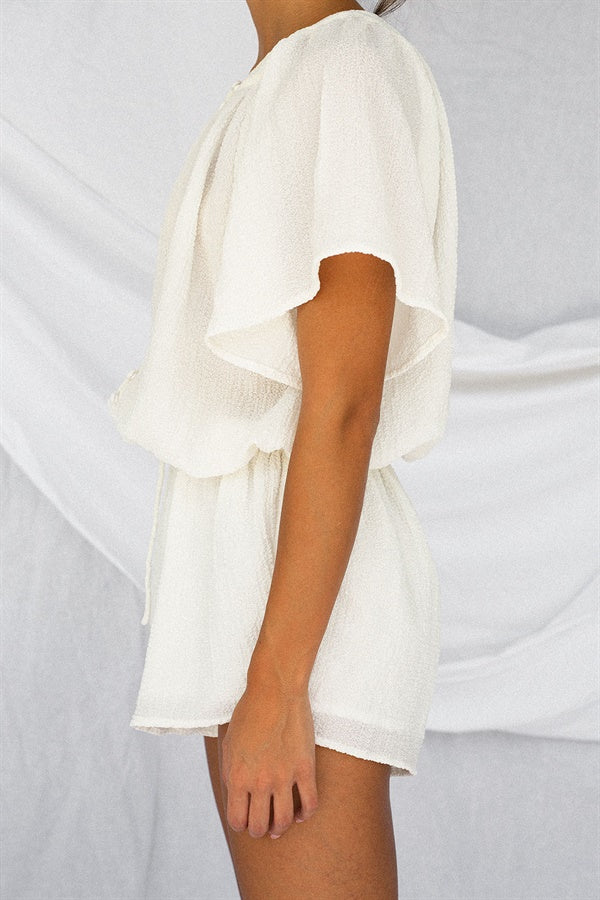 Unique Elsa Crinkle Playsuit - Sample with a Faint Mark