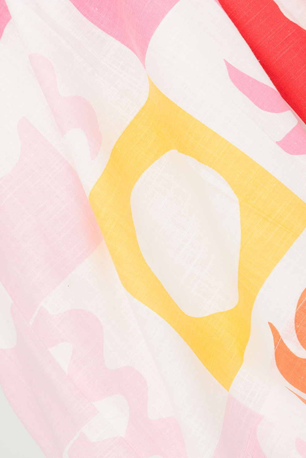 Zoi Babydoll Dress with Exclusive Palm Tile Fuego Print