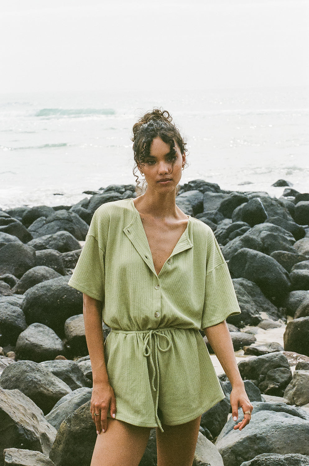 Lime Juniper Playsuit - Sample Fashionable One - off Outfit