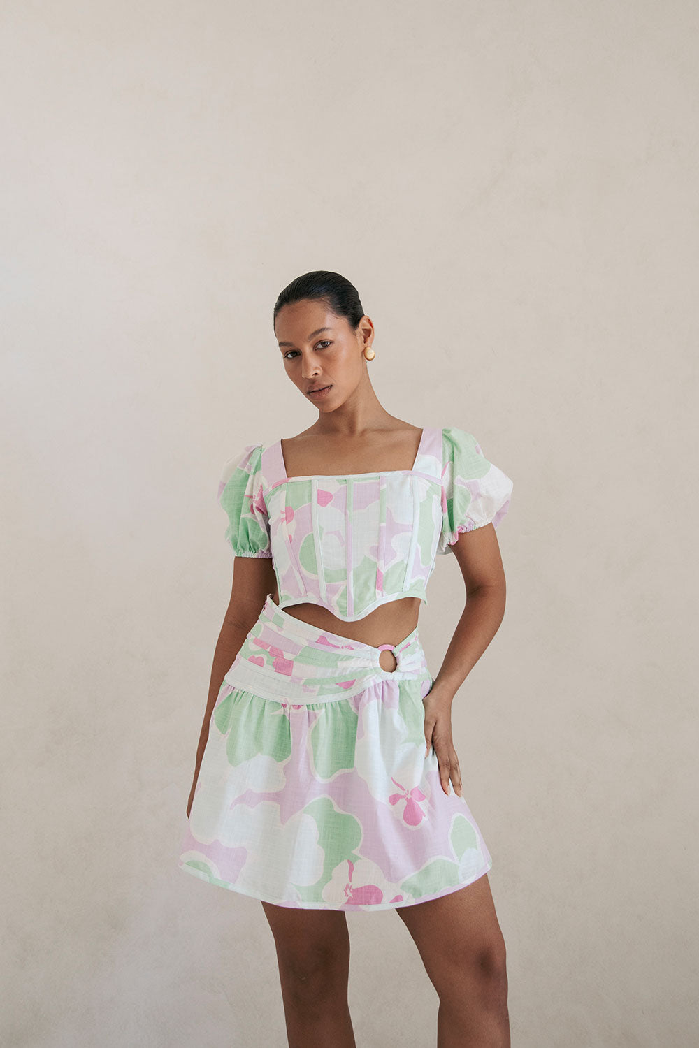 Unique Misty Floral Mars Ring Skirt - Sample Piece