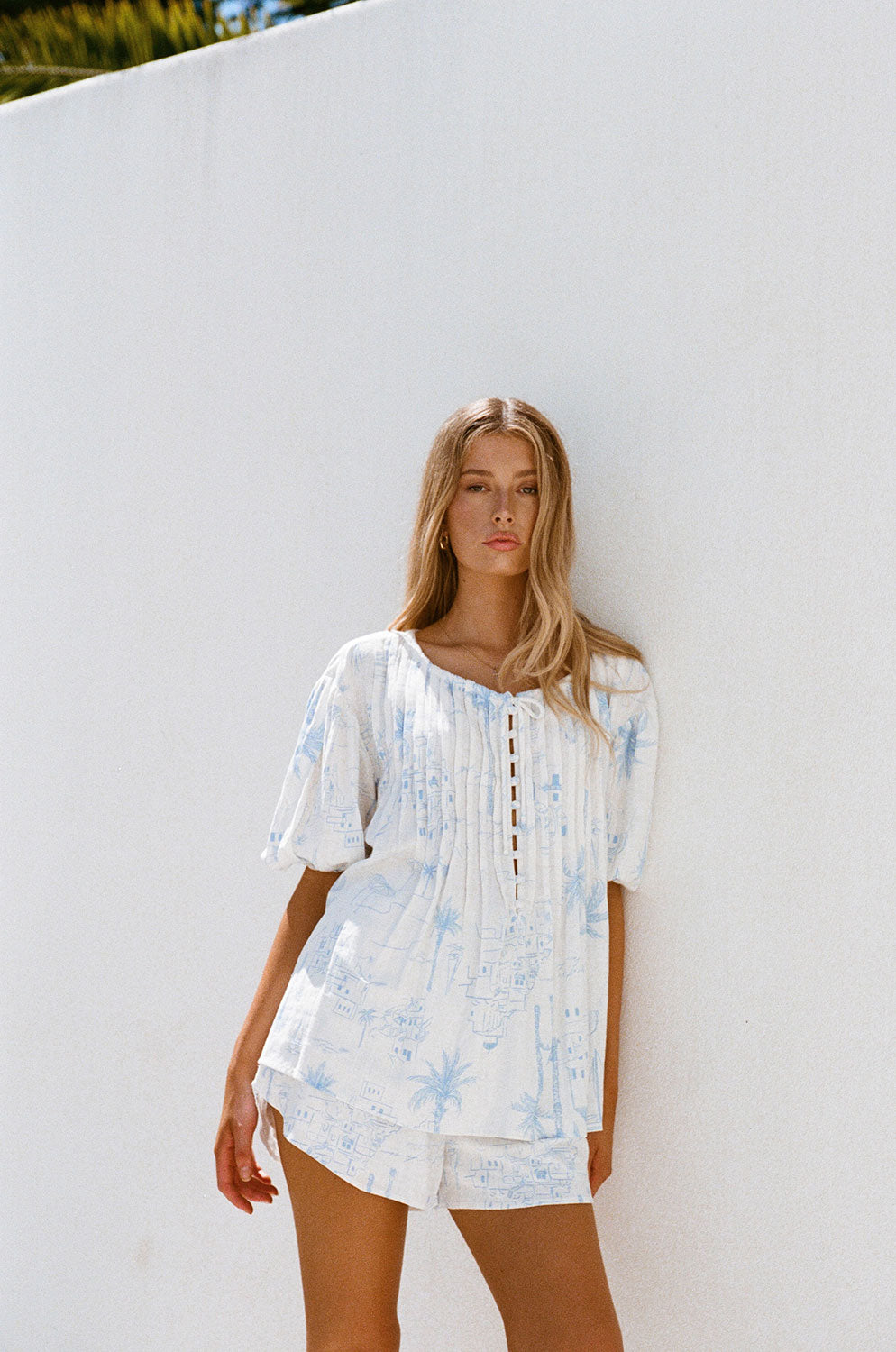 SAMPLE - Women's Leta Top Inspired by Santorini